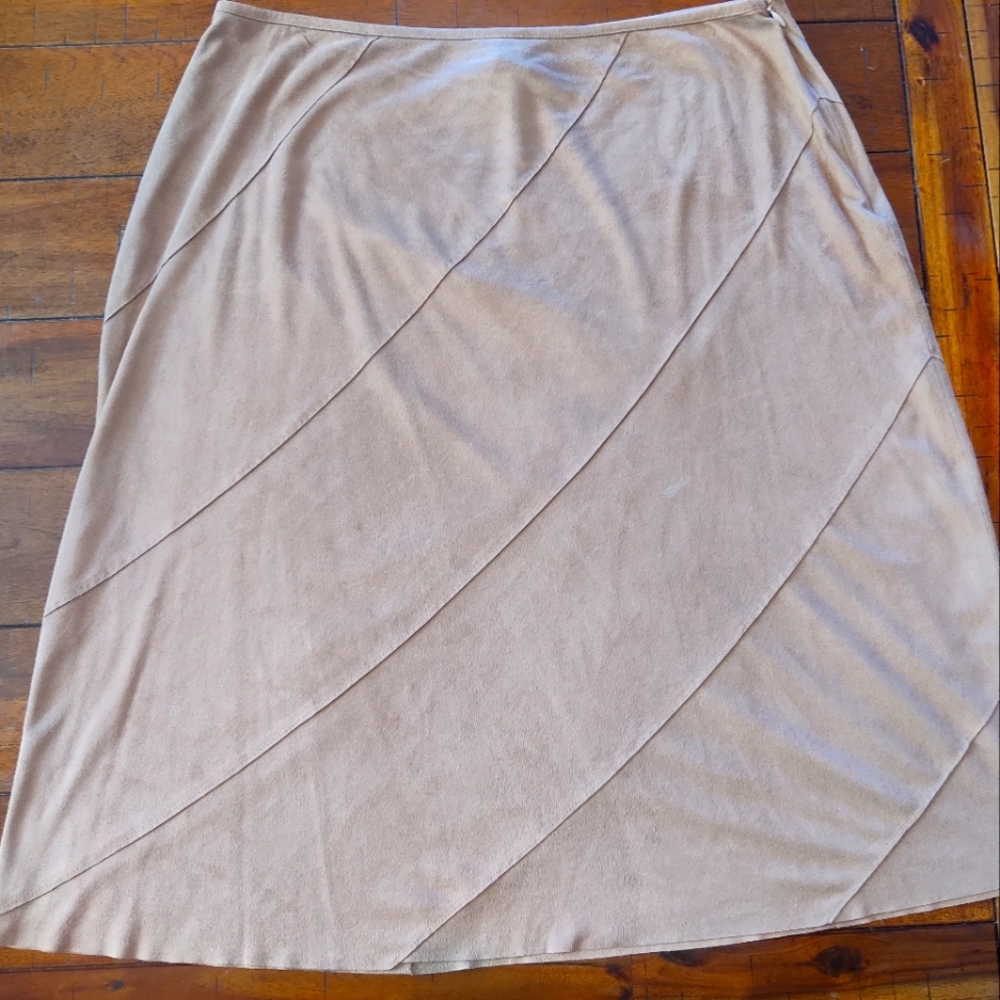 Suede skirt